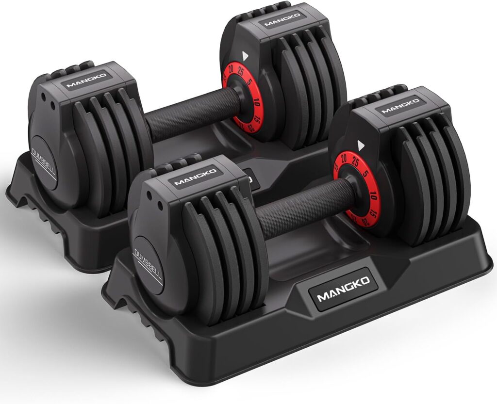 Adjustable Dumbbells 25LB Single Dumbbell 5 in 1 Free Dumbbell Weight Adjust with Anti-Slip Metal Handle, Ideal for Full-Body Home Gym Workouts