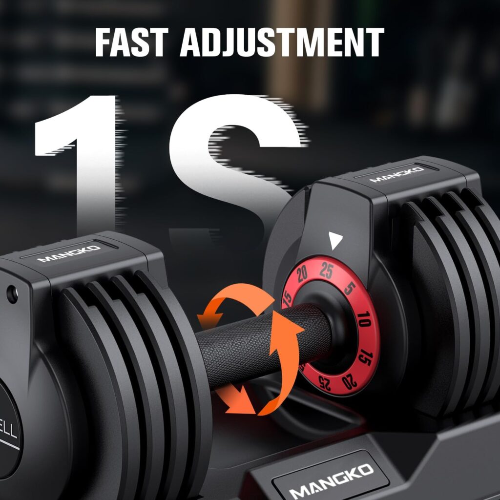 Adjustable Dumbbells 25LB Single Dumbbell 5 in 1 Free Dumbbell Weight Adjust with Anti-Slip Metal Handle, Ideal for Full-Body Home Gym Workouts