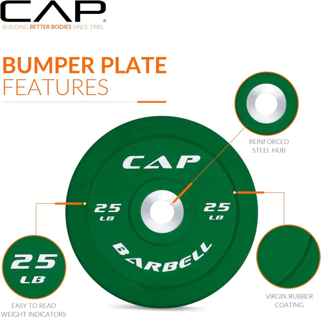 CAP Barbell Rubber Olympic Bumper Plate | Multiple Options