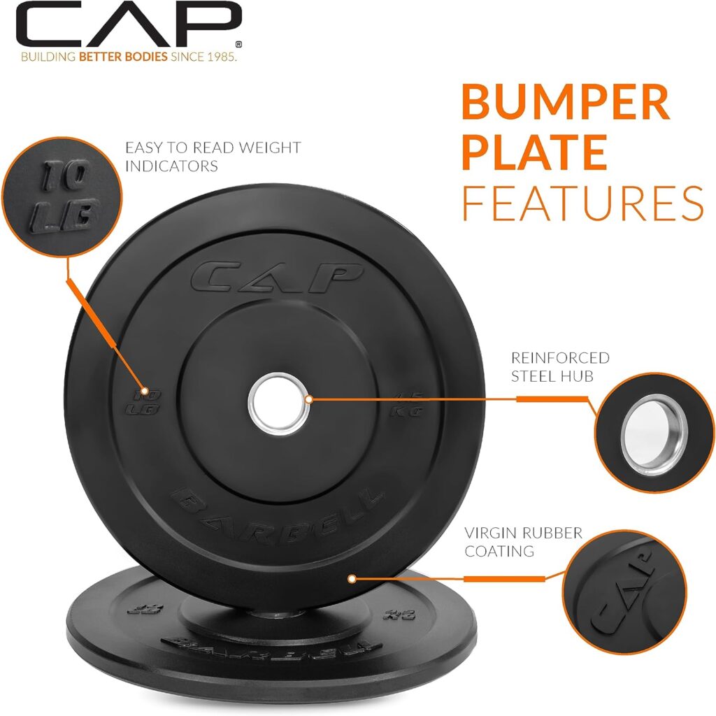 CAP Barbell Rubber Olympic Bumper Plate | Multiple Options