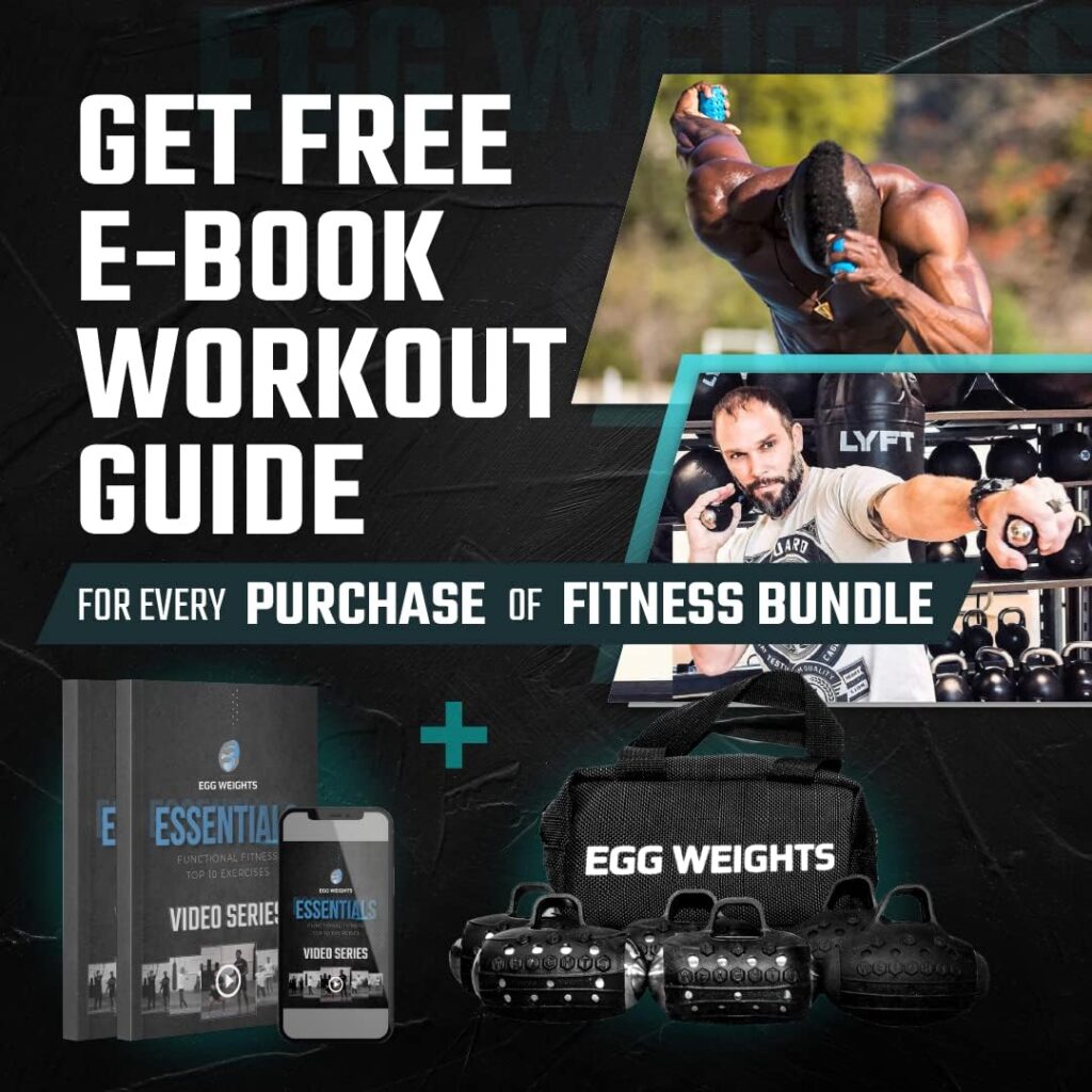 Egg Weights Fitness Hand Dumbbell Sets for Men and Women (4.0 lbs Knockout - Pair, 3.0 lbs Cardio Max - Pair and 2.0 lbs Cardio - Pair) + Free E-Book Workout Guide