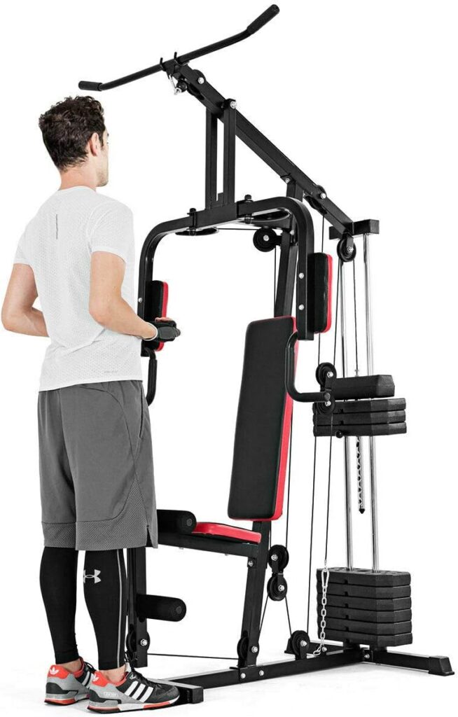Goplus Multifunction Home Gym System Weight Training Exercise Workout Equipment Fitness Strength Machine for Total Body Training