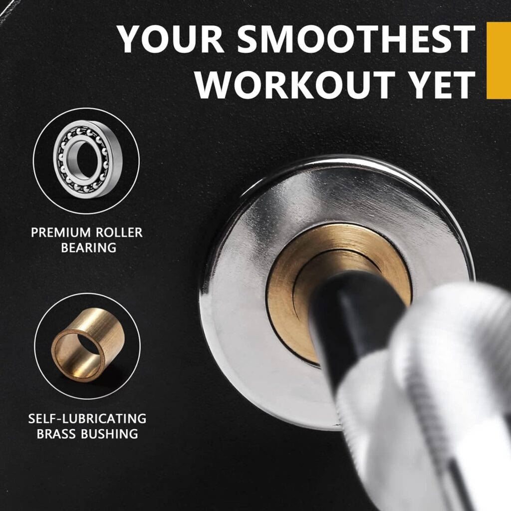 LIONSCOOL Premium 4ft/5ft/6ft Barbell for Strength Training and Olympic Weightlifting, 2 Inch Bar for Squats, Curls, Deadlifts, Presses, Hip Thrusts, Rows, 350LBS/500LBS/700LBS Weight Capacity Available