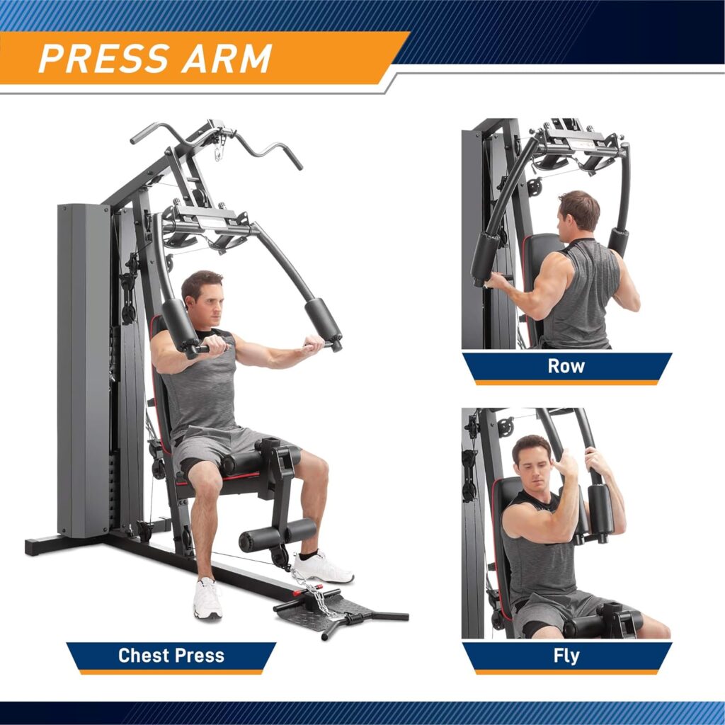 Marcy 200 lbs. Stack Home Gym Multifunction Total Body Training Station MKM-81010