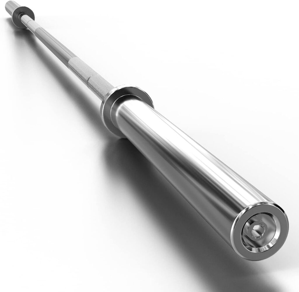 Olympic Barbell Weight Bar for Weightlifting, Bench Press Bar 7ft/6ft/5ft for Strength Training, Rated 500lbs/400lbs/330lbs Weight Capacity