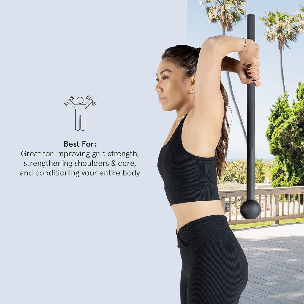 Retrospec Revolve Steel Macebell for Strength Training, Rehabilitation, Stretching, Conditioning and Rotational Training - 5, 7, 10, 15, 20, 30lb Options for Women  Men