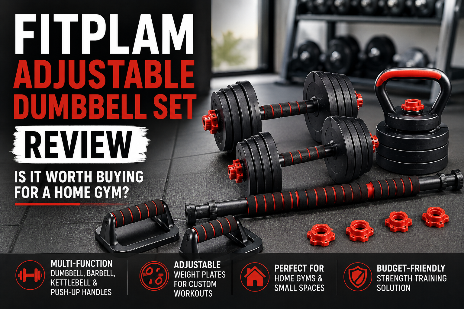 FITPLAM Adjustable Dumbbell Set Review: Is It Worth Buying for a Home Gym?