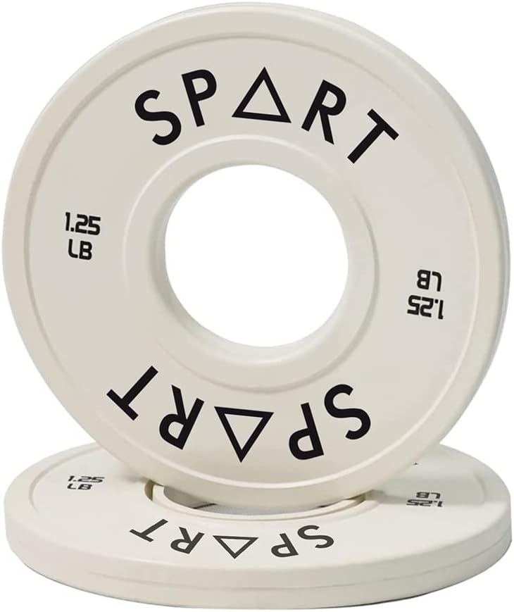 SPART Change Weight Plates Fractional Plate Olympic Bumper Plates for Cross Training Bumper Weight Plates Steel Insert Strength Training Weight Plates, 1.25LB/2.5LB/5LB/15LB SET/17.5LB SET